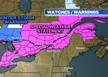 مونتريال على موعد مع ثلوج وأمطار متجمدة هذا الأسبوع