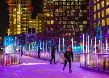 افتتاح مضمار تزلّج جديد ومجاني في Quartier des Spectacles في مونتريال