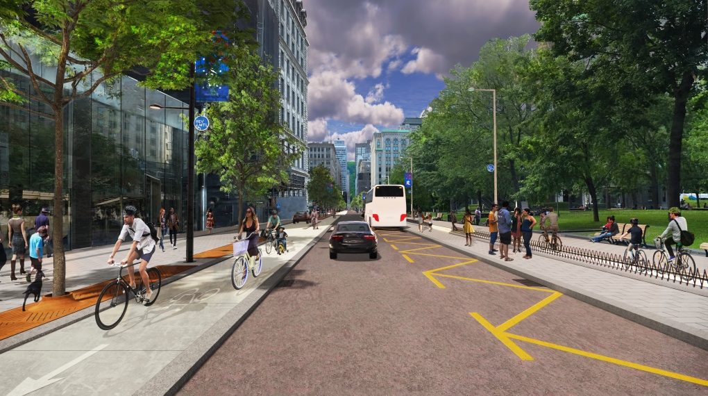 مونتريال تخصص 108 مليون دولار لتحسين شارع Peel وسط المدينة