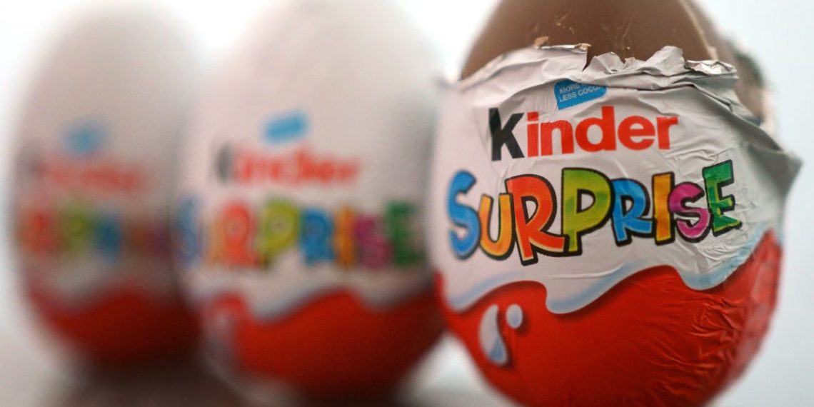 سحب 20 منتجاً جديداً من شوكولا ” كيندر ” بسبب احتمال التلوث بالسالمونيلا