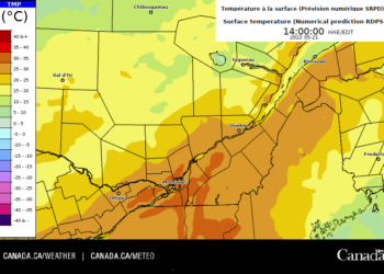 عواصف رعدية ودرجات حرارة تتجاوز ال35 درجة مئوية في مونتريال خلال عطلة نهاية الأسبوع