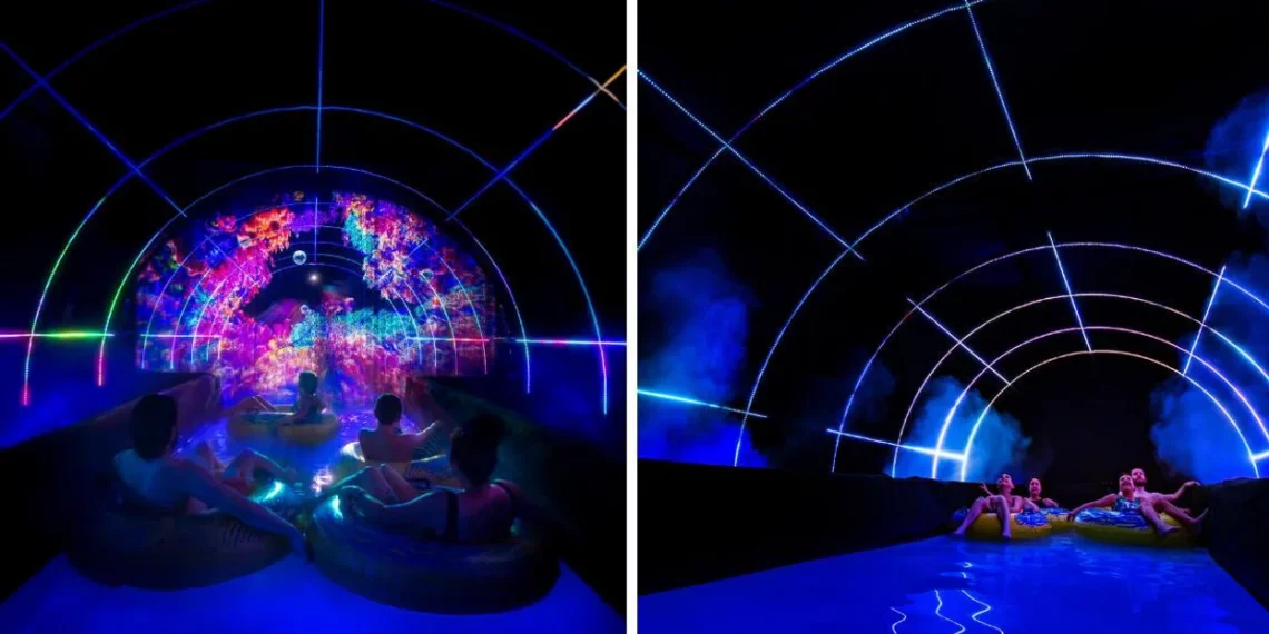 استكشف هذا النفق المائي المضيء في منتزه Super Aqua Club بالقرب من مونتريال