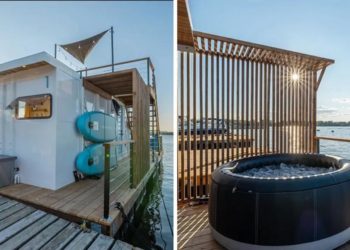 يمكنك الآن استئجار هذا المنزل العائم على الشاطئ الجنوبي في مونتريال