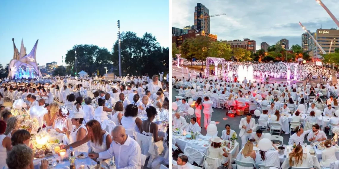 حدث “Dîner en Blanc” يعود إلى مونتريال
