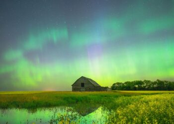 سماء كندا تشهد ظهور الشفق القطبي الشمالي(فيديو)
