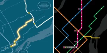 مقترح جديد لخط مترو يتضمن تغطية جغرافية واسعة في مونتريال