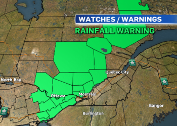 عواصف قوية وفيضانات محتملة في توقعات طقس مونتريال لهذا الاسبوع
