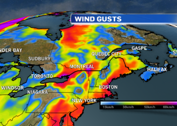 مونتريال على موعد مع أمطار غزيرة ورياح شديدة اليوم