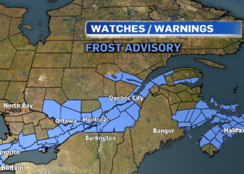 توقعات بحدوث صقيع خلال الليل في مونتريال وما حولها