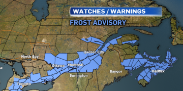 توقعات بحدوث صقيع خلال الليل في مونتريال وما حولها