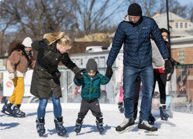 افتتاح حلبة جديدة للتزلج على الجليد
