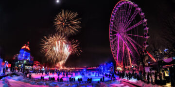 افتتاح حلبة التزلج العملاقة في ميناء مونتريال القديم