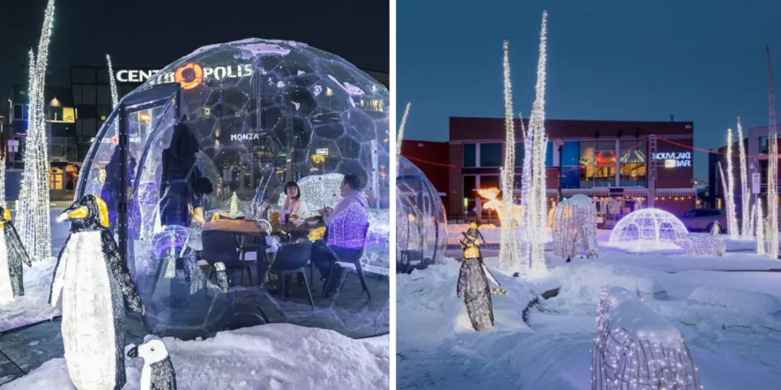 لافال : تناول العشاء في مكان ساحر في الهواء الطلق هذا الشتاء