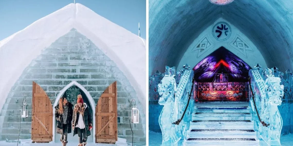 استشكف هذا الفندق الجليدي الساحر الفريد من نوعه في كيبيك