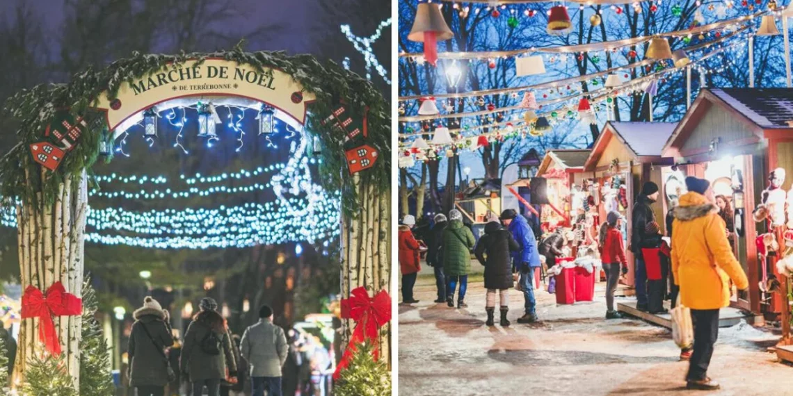 استشكف سوق عيد الميلاد في الشاطئ الشمالي في مونتريال