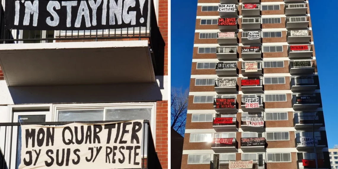 المستأجرون في مجمع Le Plateau السكني يحتجون على عمليات التجديد التي أثرت على ما يزيد عن 100 شخص