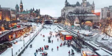 افتتاح أكبر حلبة تزلج طبيعية في العالم في كندا