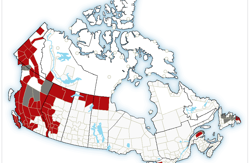 كندا تضم 13 مكاناً من أبرد الأماكن على وجه الأرض حالياً