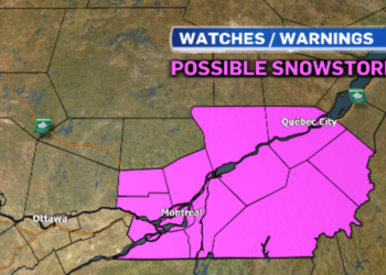 كيبيك تشهد أول عاصفة شتوية كبيرة وثلوج تصل إلى 30 سم