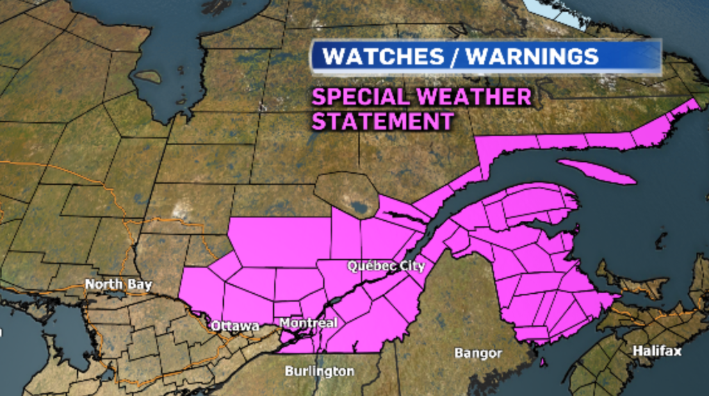 أمطار وثلوج غزيرة في توقعات الطقس لهذا الأسبوع في مونتريال