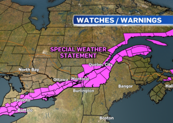 عاصفة ثلجية شديدة ستضرب معظم مناطق كيبيك اعتباراً من مساء غد