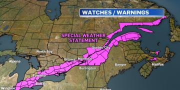عاصفة ثلجية شديدة ستضرب معظم مناطق كيبيك اعتباراً من مساء غد