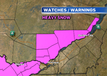 طقس بارد وثلوج بسماكة 20 سم في بعض مناطق كيبيك