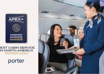 فوز خطوط Porter الجوية بجائزة أفضل خدمة في أمريكا الشمالية
