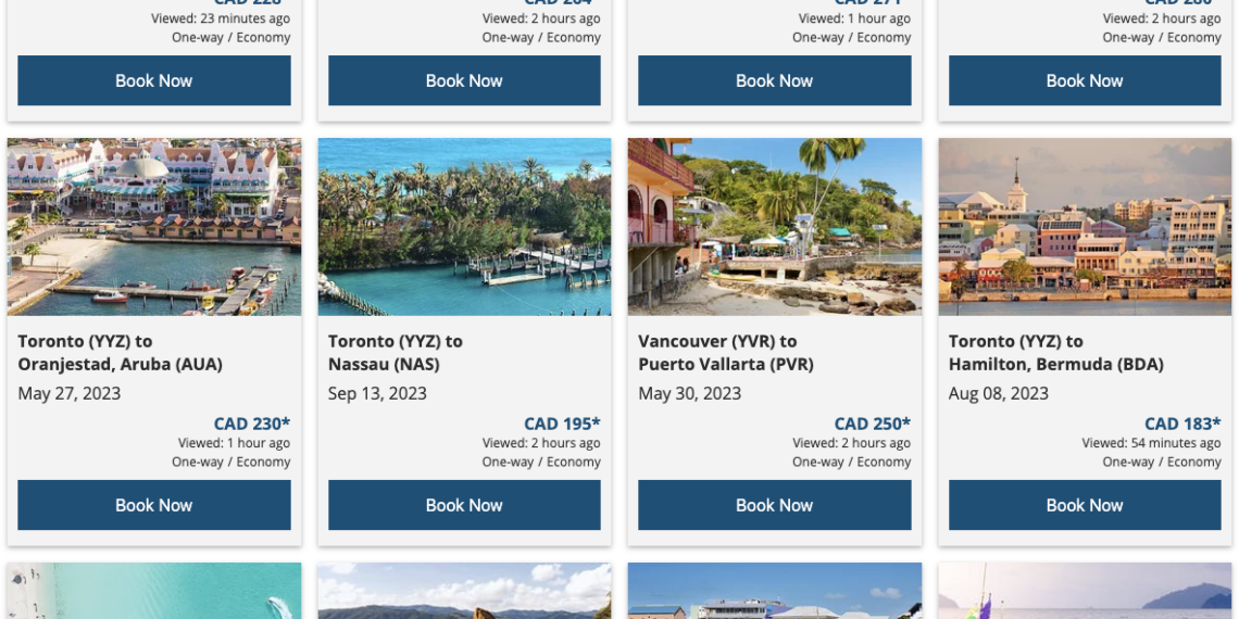 تخفيضات كبيرة على رحلات Air Canada إلى أكثر من 30 وجهة داخلية وخارجية هذا الأسبوع