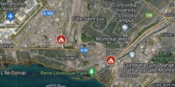 احتراق حوالي 30 سيارة في حادثتين مختلفين في مونتريال