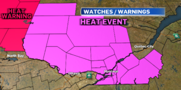 وصول درجات الحرارة إلى مستويات قياسية في مونتريال هذا الأسبوع