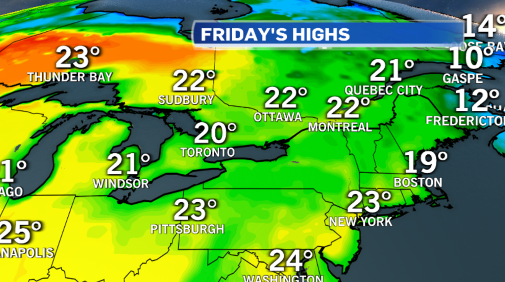 درجات الحرارة ستصل إلى 30 درجة …توقعات الطقس الخاصة بمنطقة مونتريال هذا الأسبوع