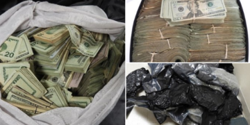 شرطة الخيالة الكندية تُلقي القبض على سائق أمريكي وتصادر كمية كبيرة من النقود والحشيش