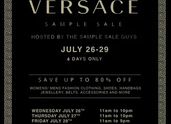 تخفيضات تصل إلى 80 بالمئة لدى Versace في مونتريال