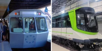 نظرة على قطار Réseau Express Métropolitain (REM) الذاتي القيادة القادم إلى مونتريال