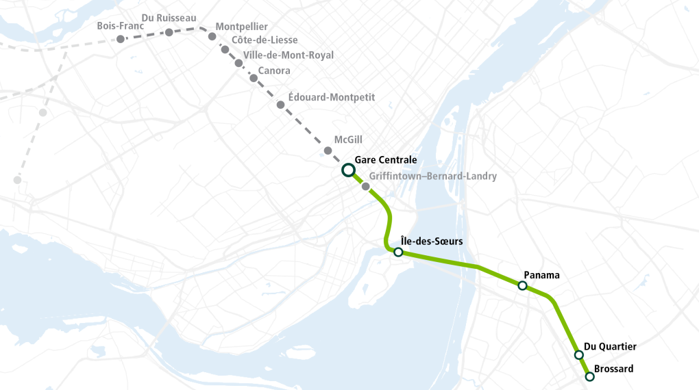 إطلاق قطار (REM) الكهربائي الجديد في مونتريال نهاية الشهر