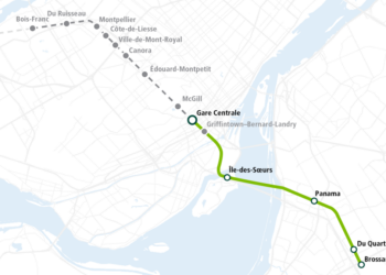 إطلاق قطار (REM) الكهربائي الجديد في مونتريال نهاية الشهر