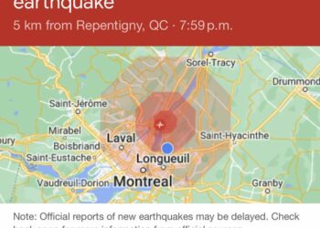 هزة أرضية خفيفة تضرب منطقة مونتريال