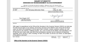 مكتب الحاكمة العامة أنفق أكثر من 117 ألف دولار على تنظيف الثياب !