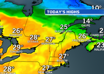 مونتريال على موعد مع درجات حرارة قياسية خلال الأيام القادمة